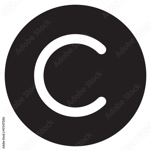 copyright icon vector design