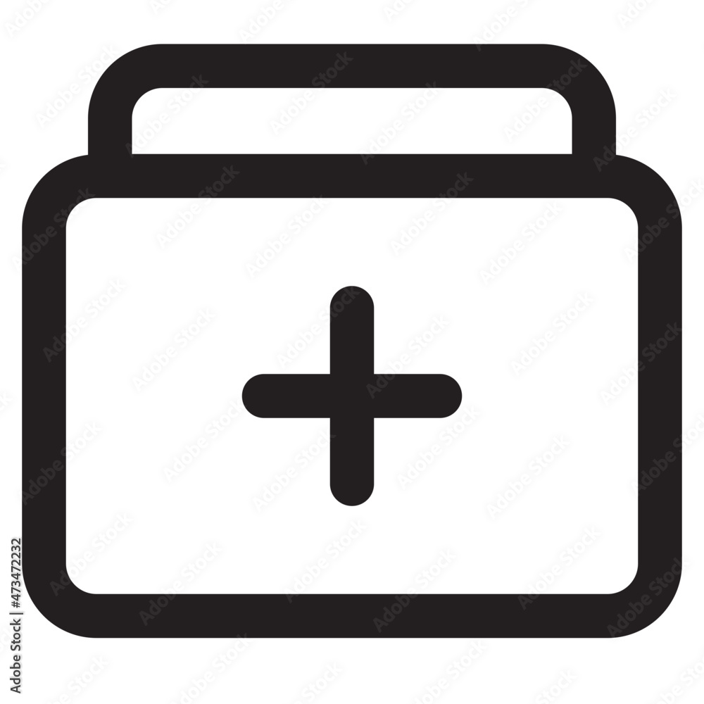 Obraz premium add button icon vector illustration 