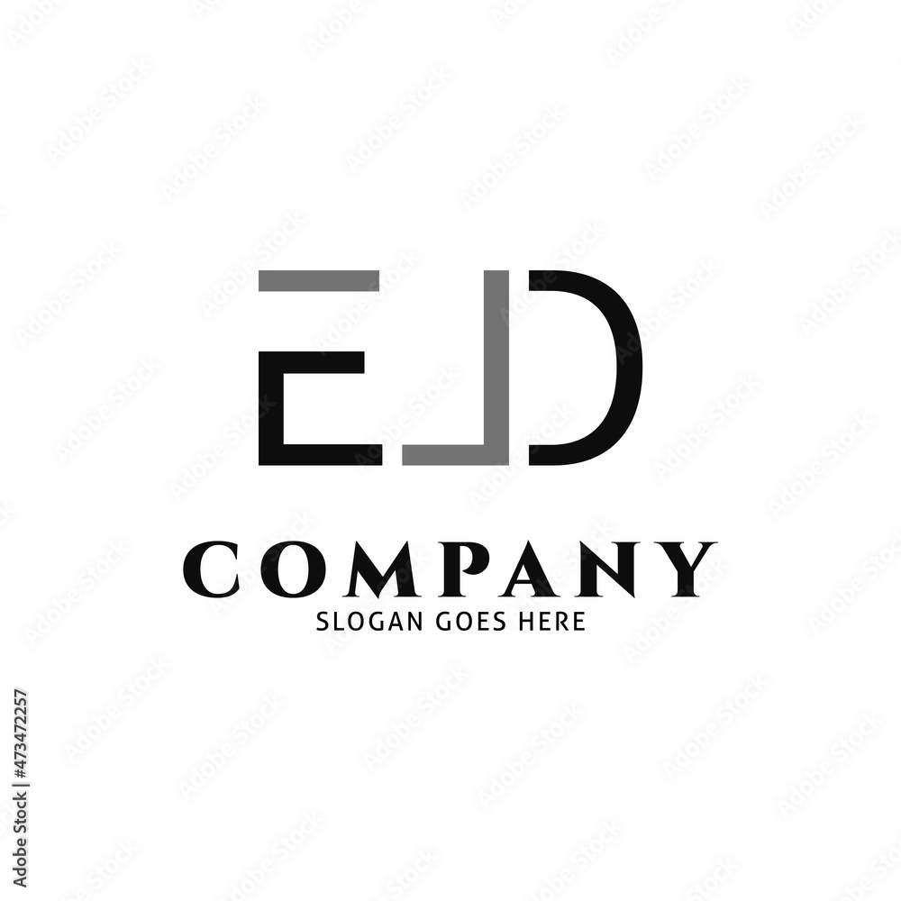 Initial Letter EJD Icon Vector Logo Template Illustration Design Initial Letter EJD Icon Vector Logo Template Illustration Design