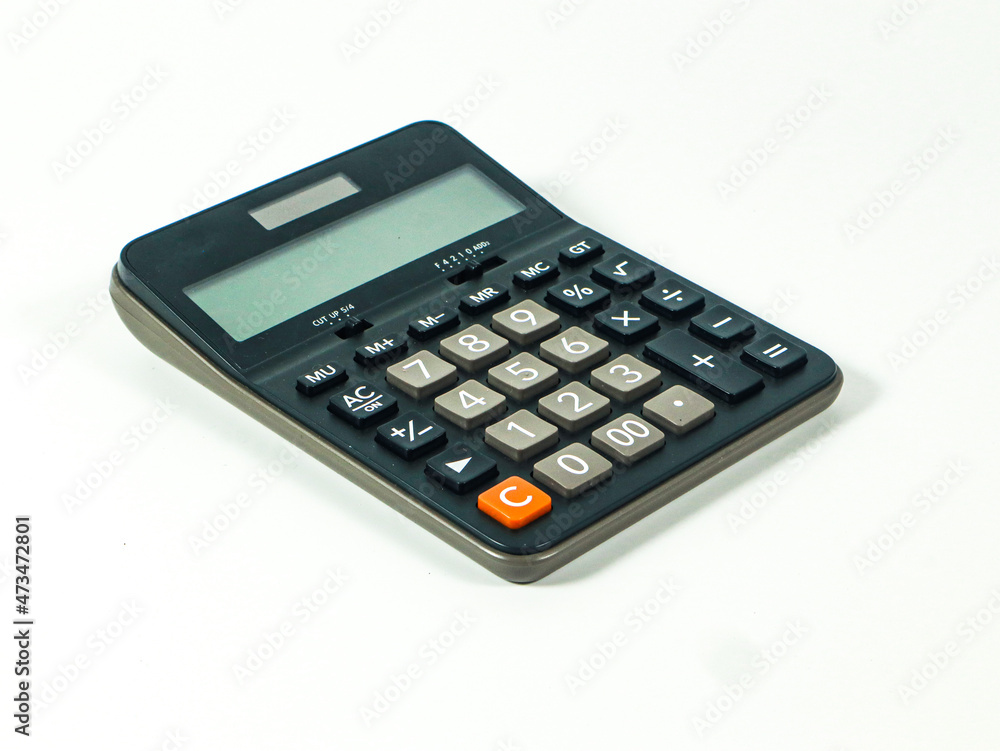 Calculator on white isolated background Calculator on white isolated background