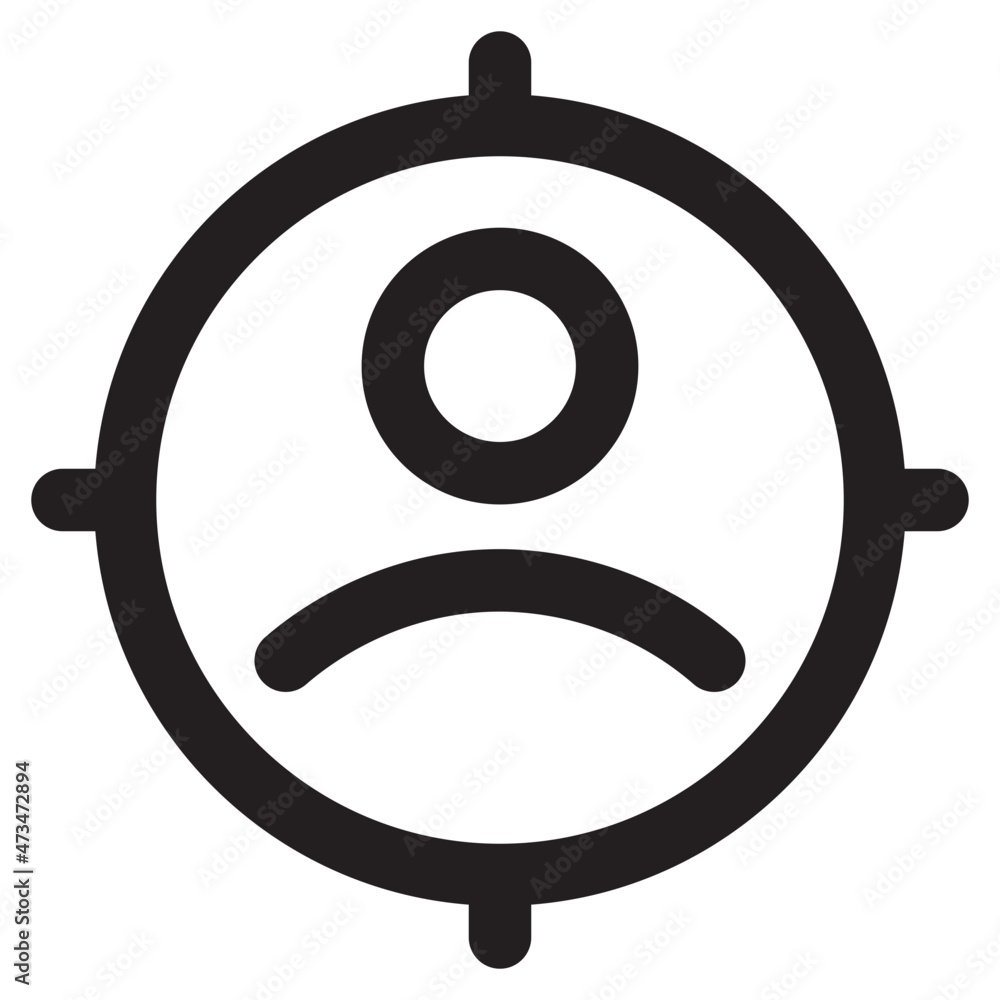 target audience icon vector illustration target audience icon vector illustration