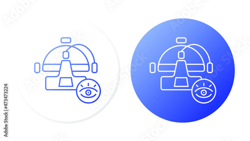 Optometry. Line icon concept