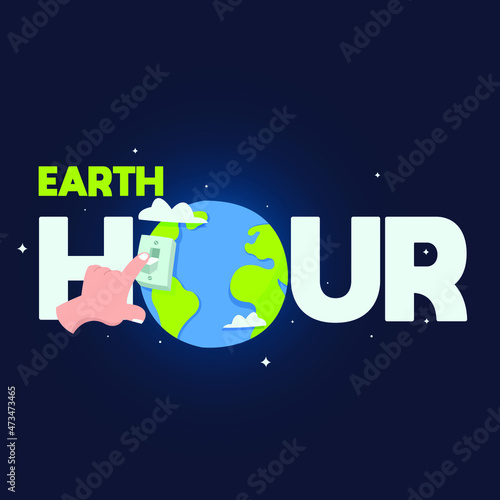 Typography from earth hour around the world