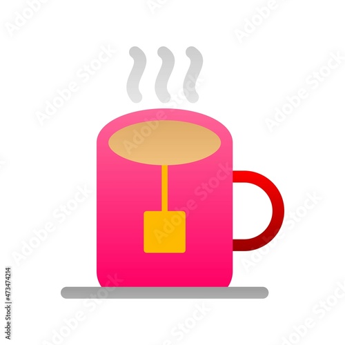Mug Flat Gradient Vector Icon Design