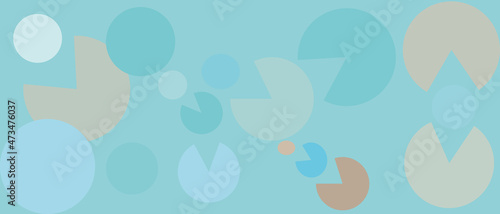 Blue background with circles of different diameters with a transparency texture, aqua in the template for the cover. Turquoise pattern for web screensaver.
