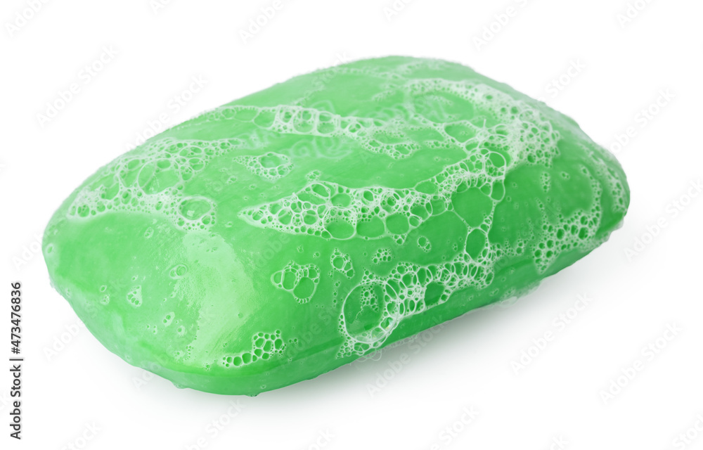 Front view of soap bars isolated on white background Front view of soap bars isolated on white background
