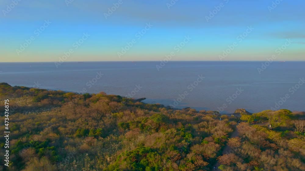 View of the Ecological Reserve of Buenos Aires (Reserva Ecologica de Buenos Aires). It is an enormous green spot between the city and the river. View of the Ecological Reserve of Buenos Aires (Reserva Ecologica de Buenos Aires). It is an enormous green spot between the city and the river.