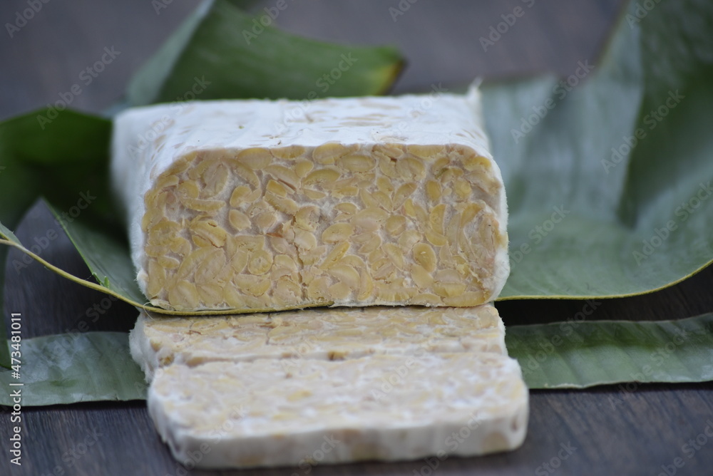 Tempeh or tempe is a traditional Javanese food made from fermented