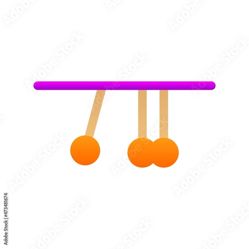 Pendulum Flat Gradient Vector Icon Design