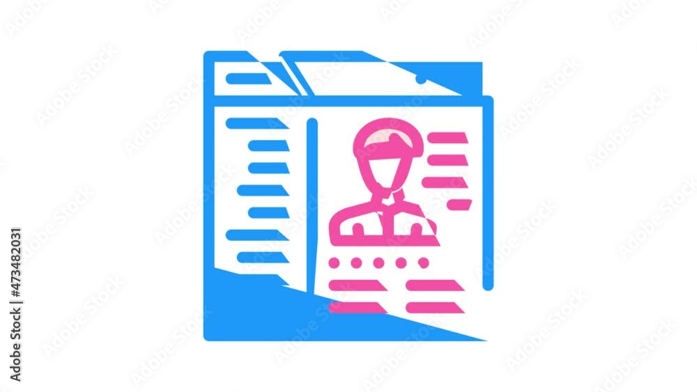 cms with data kyc animated color icon cms with data kyc sign. isolated on white background cms with data kyc animated color icon cms with data kyc sign. isolated on white background