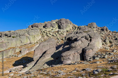 Urbion peak mountain area, in Spain photo