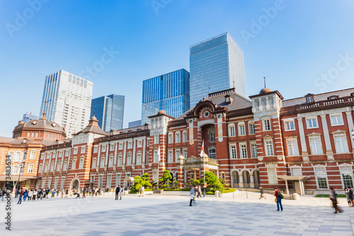 Obraz na płótnie 東京駅 w salonie