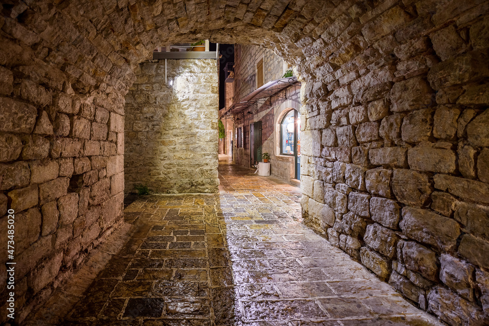 Obraz premium Old Town in Budva Montenegro