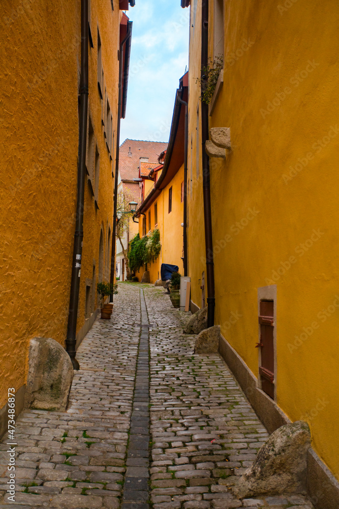 Obraz premium Germany, Bavaria, Rothenburg, fairy tale town, architecture, street
