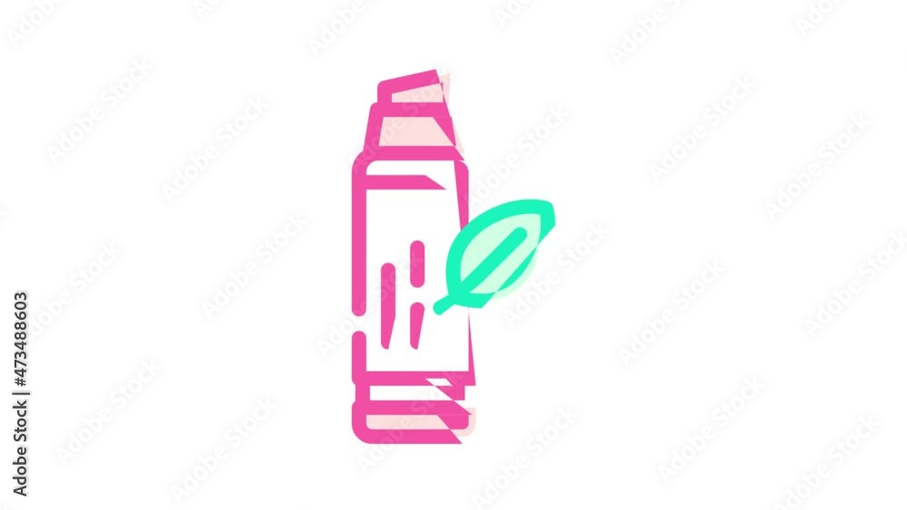 lip balm animated color icon lip balm sign. isolated on white background lip balm animated color icon lip balm sign. isolated on white background