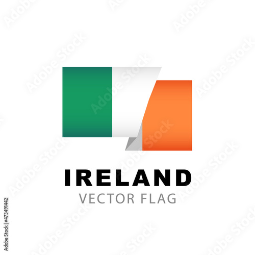 Free Download Ireland flag. Vector illustration isolated on white background. - GFXLoad