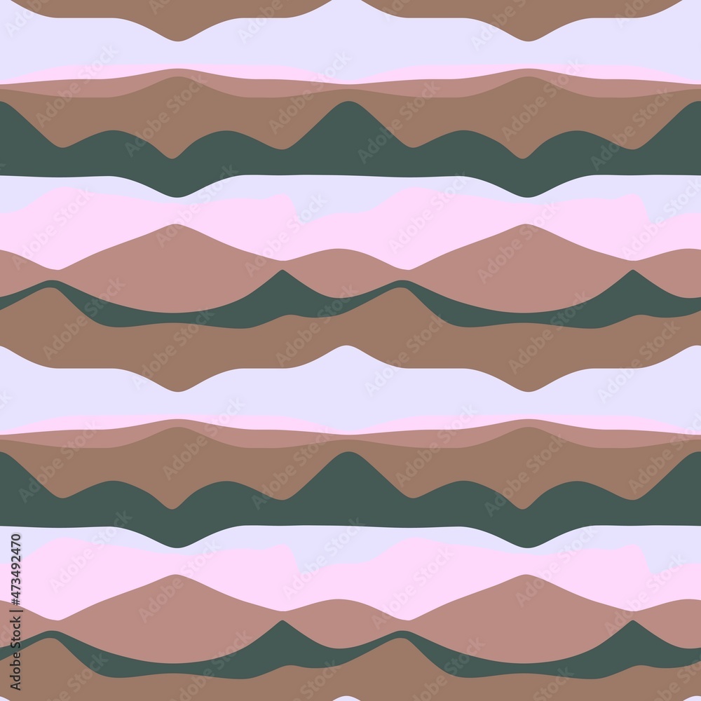 Seamless waves pattern with cartoon clouds for wallpaper and fabrics and packaging and linens and kids Seamless waves pattern with cartoon clouds for wallpaper and fabrics and packaging and linens and kids