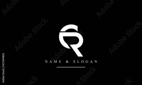 RC, CR, R, C abstract letters logo monogram