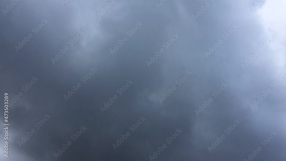 Formidable clouds cover the entire sky. Gray-white clouds move rapidly across the sky from right to left. Clouds move at different heights and change their shape on the fly. Formidable clouds cover the entire sky. Gray-white clouds move rapidly across the sky from right to left. Clouds move at different heights and change their shape on the fly.
