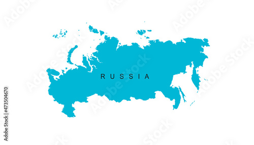 Vector map of Russia. map of the Russian Federation. 