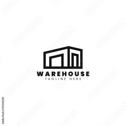 Free Download Industrial factory and warehouse logo vector design. storage company logo design. - GFXLoad
