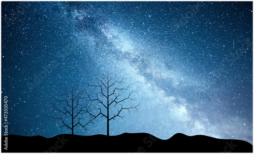 night sky with stars