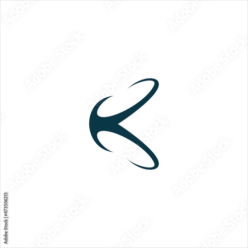 letter k logo vector template icon