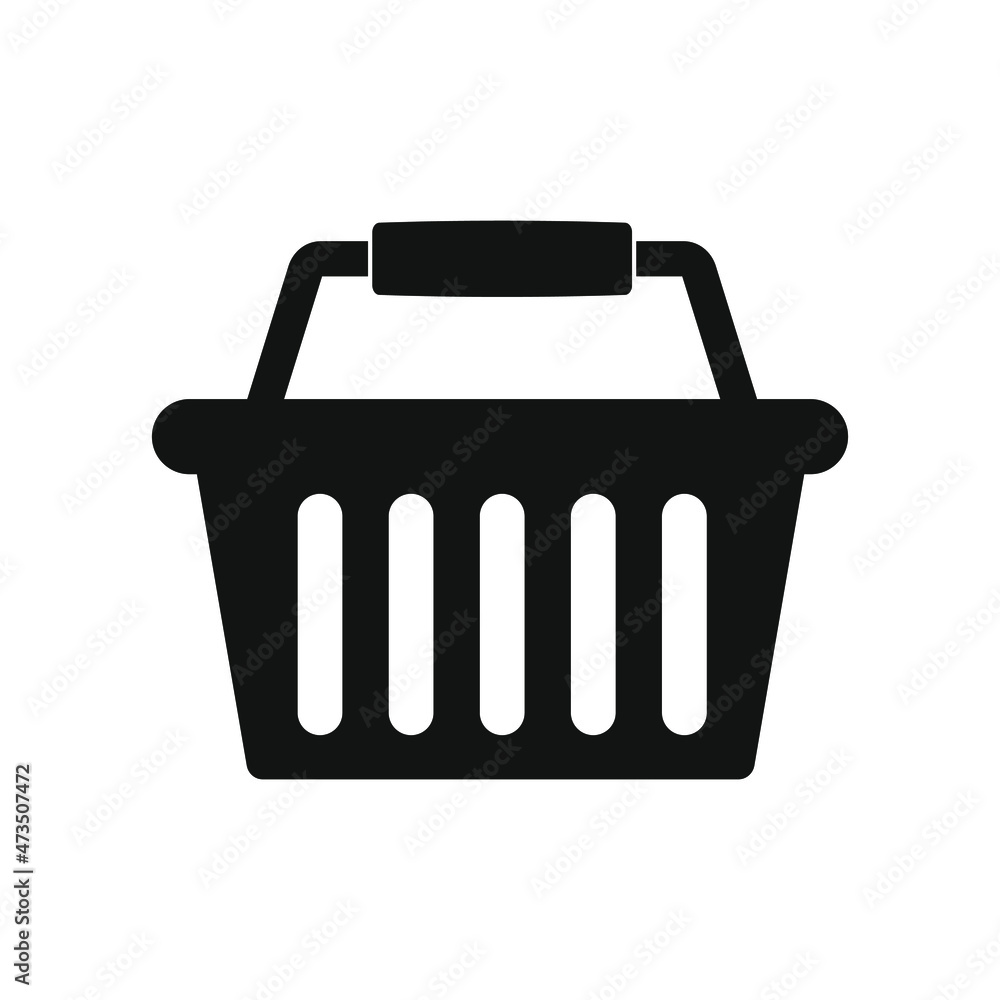 Shopping basket icon - vector illustration Shopping basket icon - vector illustration