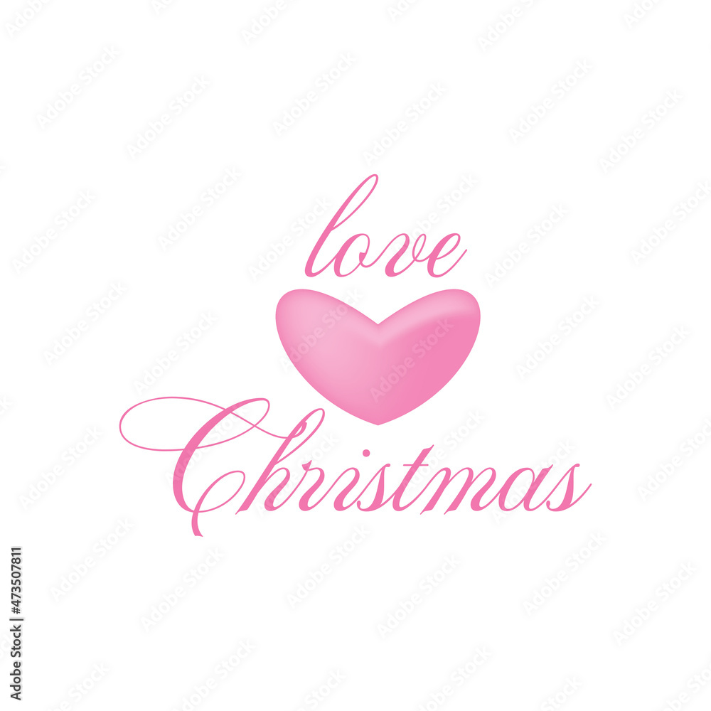 love christmas quote decoration color design craft