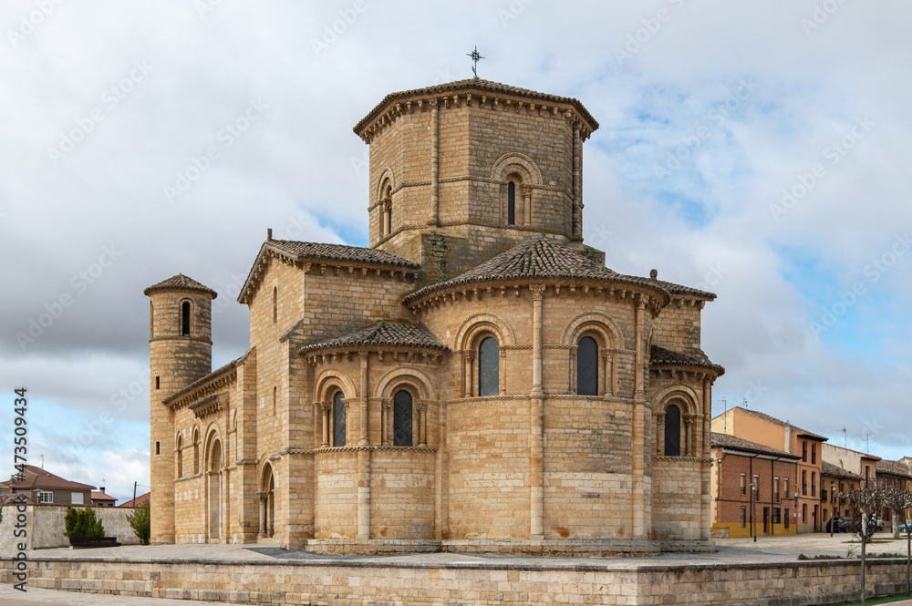 Church of San Martin in Fromista, place of passage of Santiago's road (Palencia, Spain)
