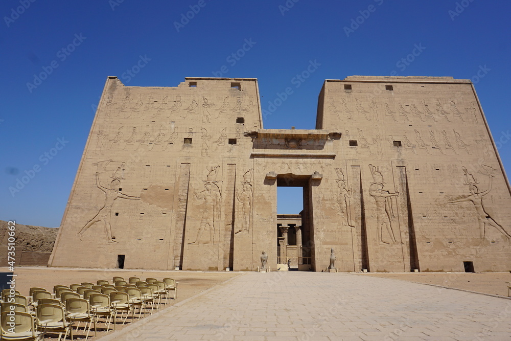 Naklejka premium Templo de Edfu, Edfu, Egipto