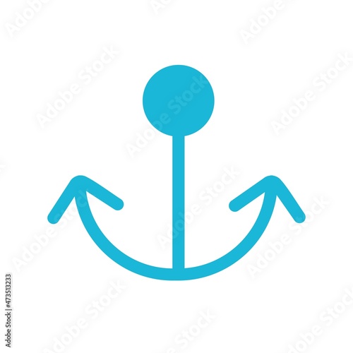 Ship Hook Flat Vector Icon Design