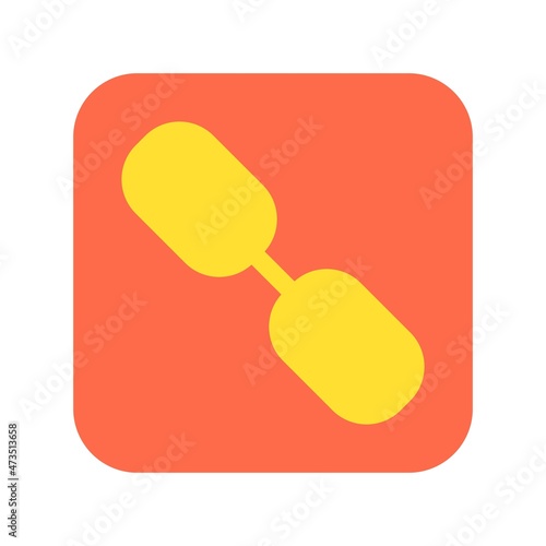 Link Flat Vector Icon Design