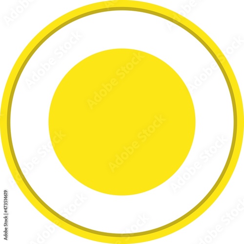 Circle Flat Circle Vector Icon Design