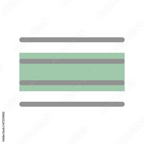 Justify Text Filled Light Vector Icon Design
