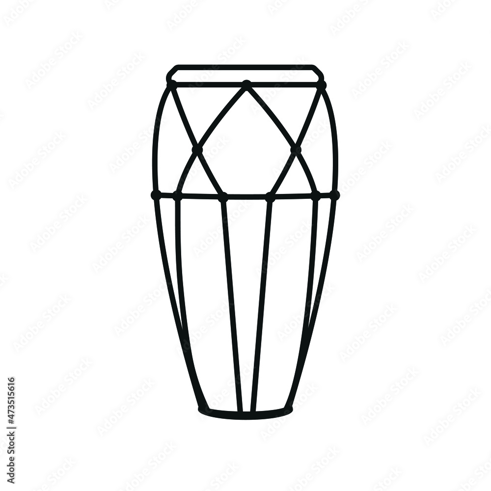 Long Drum vector symbol Stock Vector | Adobe Stock