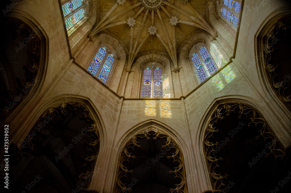 Church of the Monastery Santa Maria da Vitoria, Batalha Portugal Church of the Monastery Santa Maria da Vitoria, Batalha Portugal