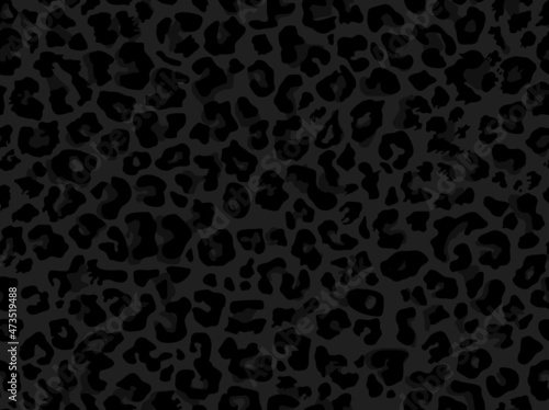 Leopard skin spots seamless pattern. Print on fabric and clothing. Vector illustration