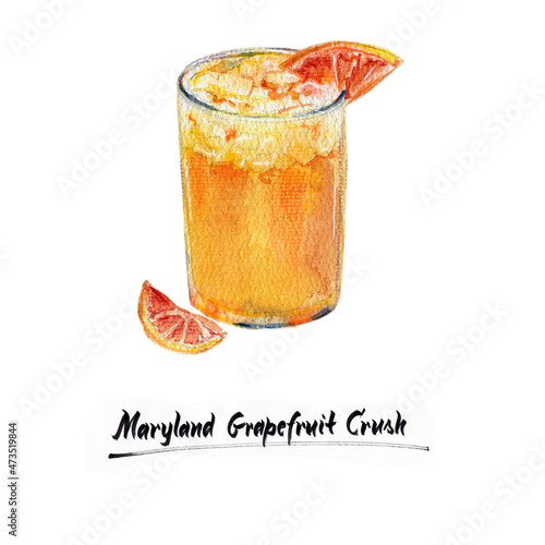 Cocktail Maryland grapefruit crush