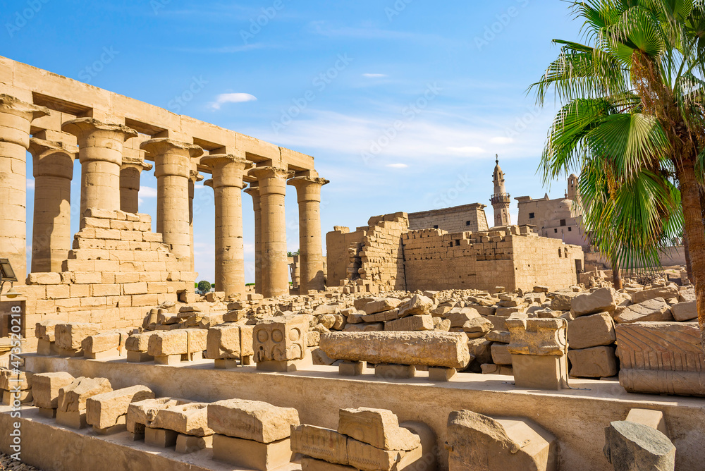 Ruins and colonnade Ruins and colonnade