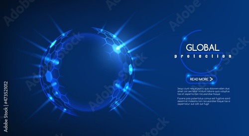 Infection protection barrier background