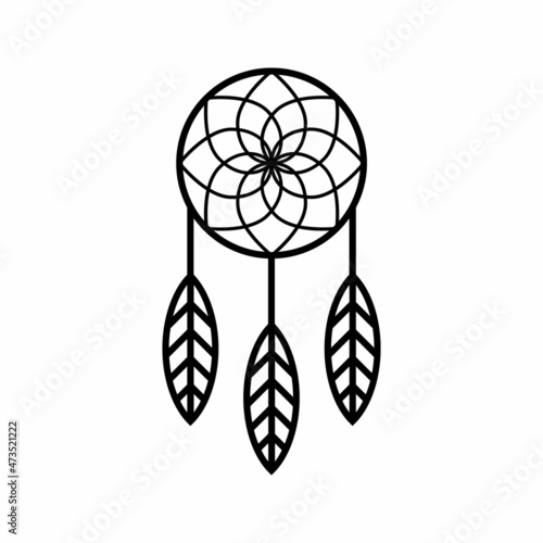 dream catcher vector icon