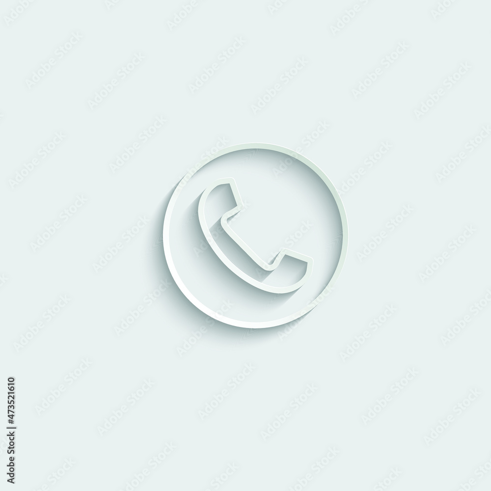 call icon telephone receiver vector call icon telephone receiver vector