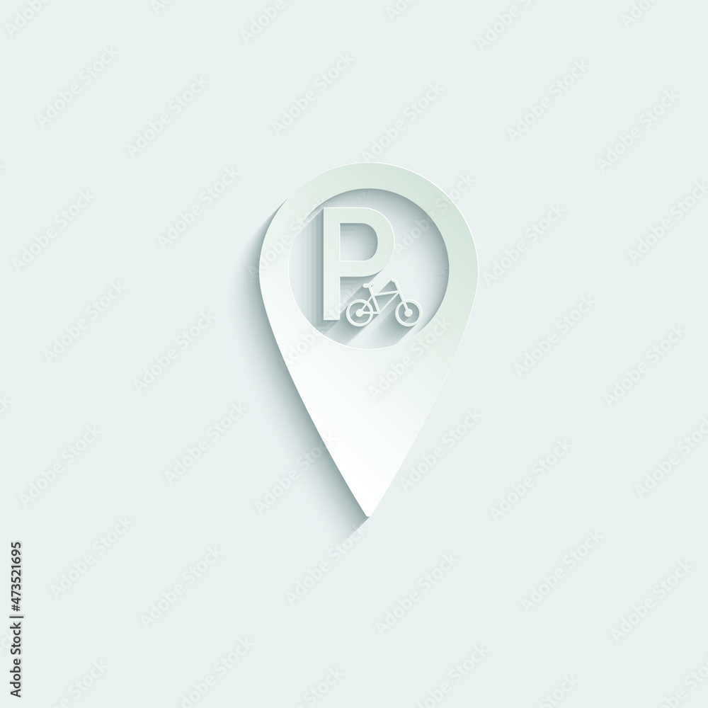 parking for bicycle icon vector parking for bicycle icon vector