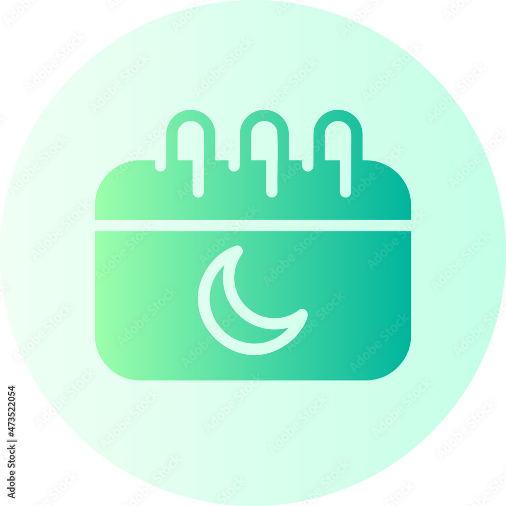 Fototapeta premium ramadan gradient icon
