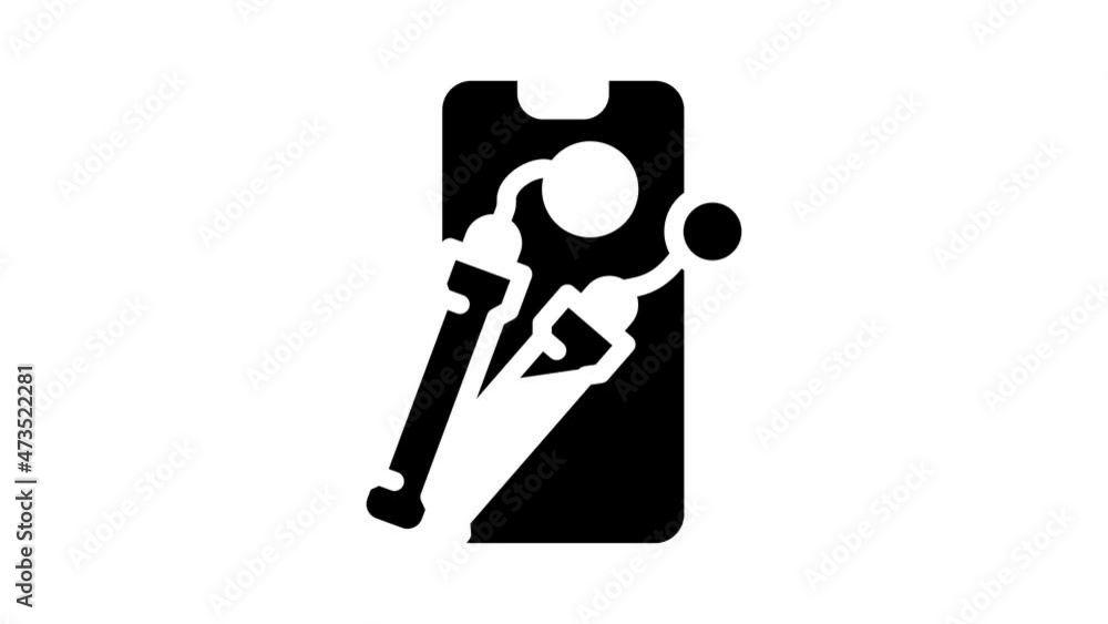 electronic skipping rope gym device animated glyph icon electronic skipping rope gym device sign. isolated on white background electronic skipping rope gym device animated glyph icon electronic skipping rope gym device sign. isolated on white background