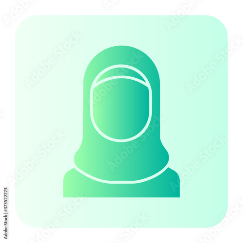 Hijab gradient icon