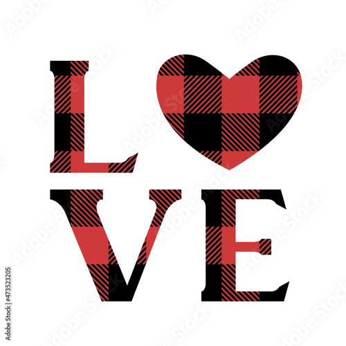 Love on transparent background Design element for Happy Valentine's Day. Ready for your design, greeting card, banner. Vector illustration.