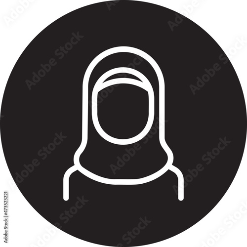 Hijab glyph icon