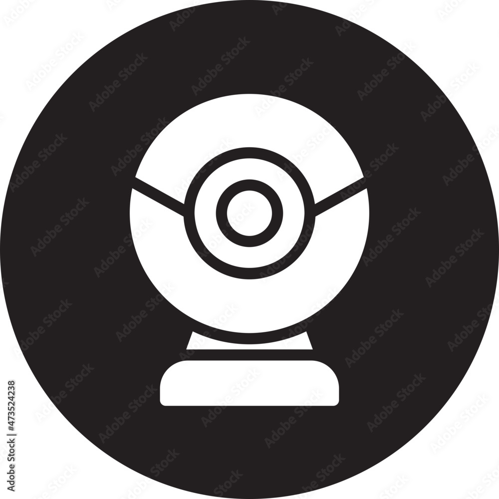 Webcam glyph icon Webcam glyph icon